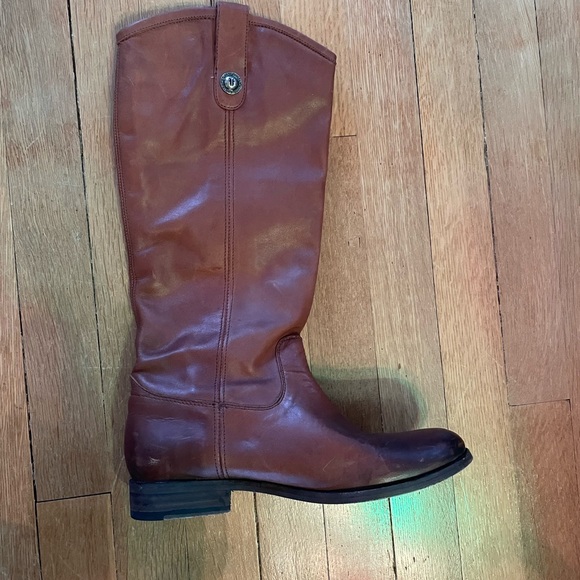 Frye Jillian Pull On Brown Boots - Picture 6 of 13